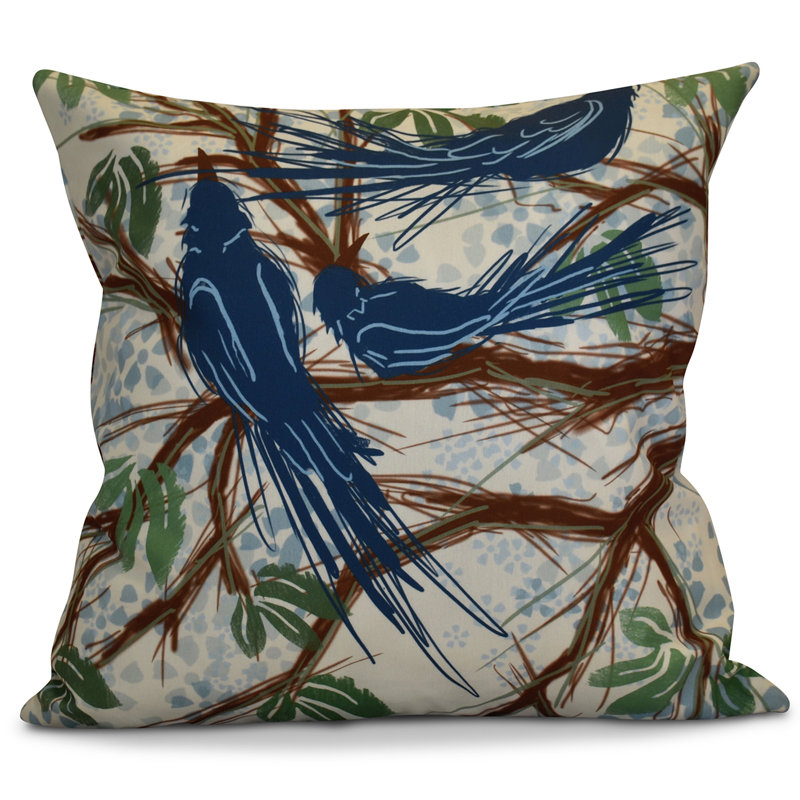 Coussin européen à motif floral