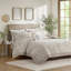 Ensemble de housse de couette en coton taupe-119237138