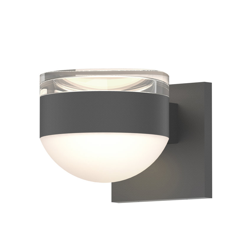 Reals LED Outdoor Armed Sconce, Gray