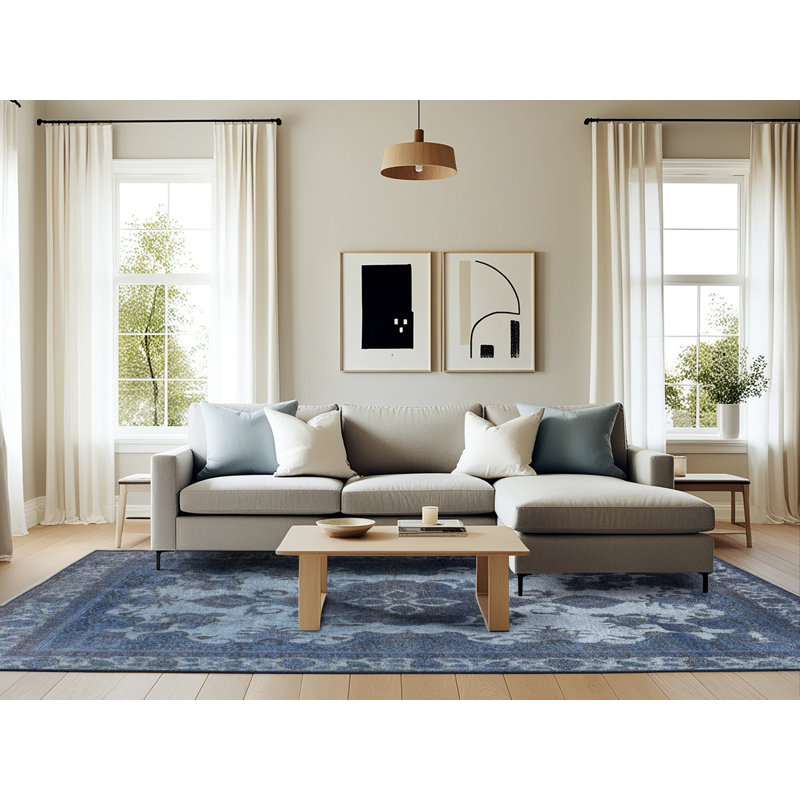 Oriental Indoor Rug, Rectangle 6' x 9'