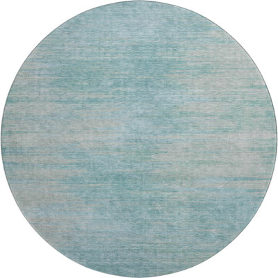 Premium Machine Washable Prisco Aqua Rug