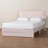 Aula Baxton Studio Elora Modern Pleated Velvet Queen Size Storage Bed-1752107093