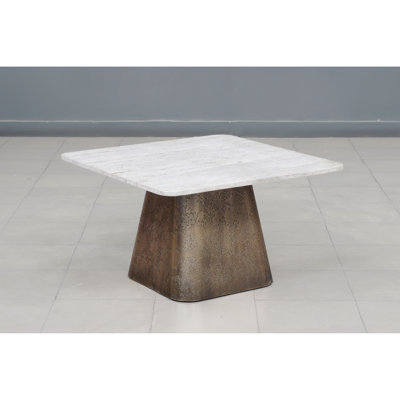TABLE DE BASSE AVEC PLATEAU EN MARBRE