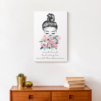 Reproduction d’art sur toile tendue « travail hard odeur Flowers »
