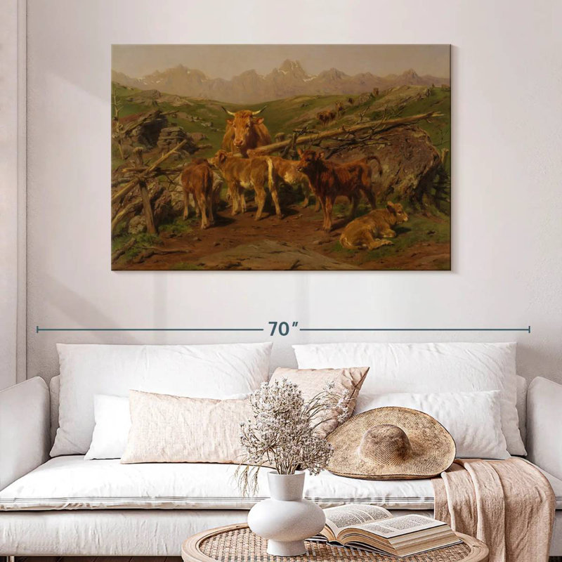 Brampt Weaning Of The Calves, 32" H x 48" W
