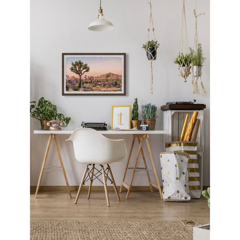 Desert And Boulders - Single Picture Frame Print, 61cm H x 91cm W x 3.81cm D