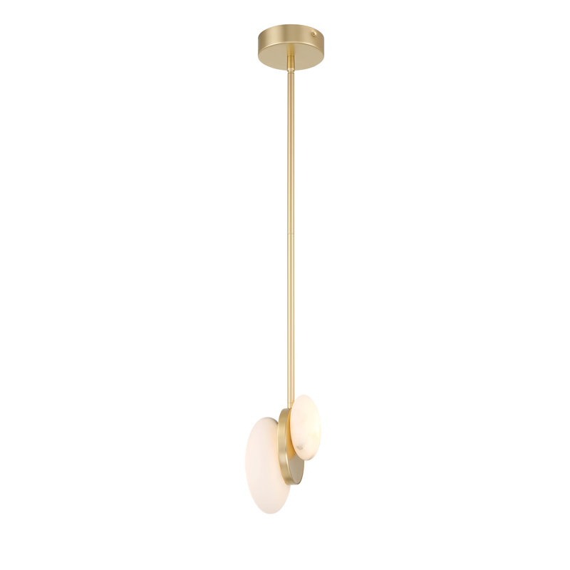 Minka Lavery Zill - Mini luminaire suspendu 2 lumières DEL au fini or lys