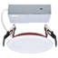 10 Watt LED Fire Rated 4 Inch Direct Wire Slim Fit Flat Face Downlight Round Shape White Finish CCT Selectable 120 Volts Dimmable