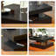 Table basse à DEL avec rangement moderne