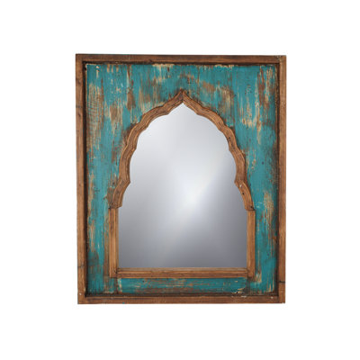 Wood Flat Wall Mirror