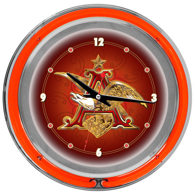 Horloge murale 14" a et eagle Budweiser