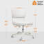 Chaise de bureau rembourrée sans accoudoirs-1228741617