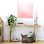 Art mural lilas géométrique abstrait dégradé rose-129151834