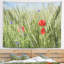 Tapisserie paysage rural avec pop-rouge-28488640
