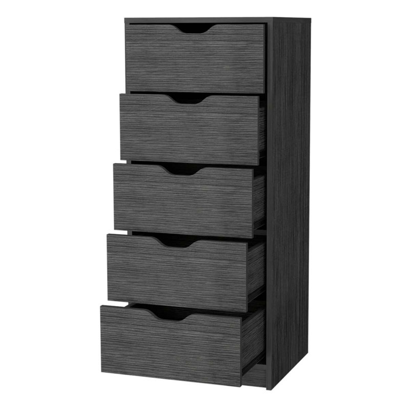 Commode 5 tiroirs étroits
