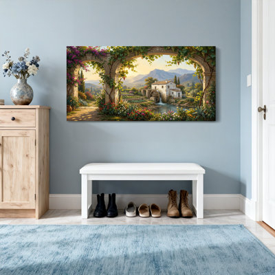 Scenic &Cityscapes Archway Garden Watermill Mountain Landscape