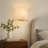1-Light Flush Mounted Linen Wall Sconce
