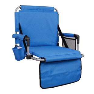 Narcizo Reclining Stadium Seat with Cushions Ebern Designs Color: Black