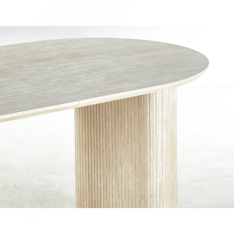 Extensible Table Leg,Dinning Table, Beige