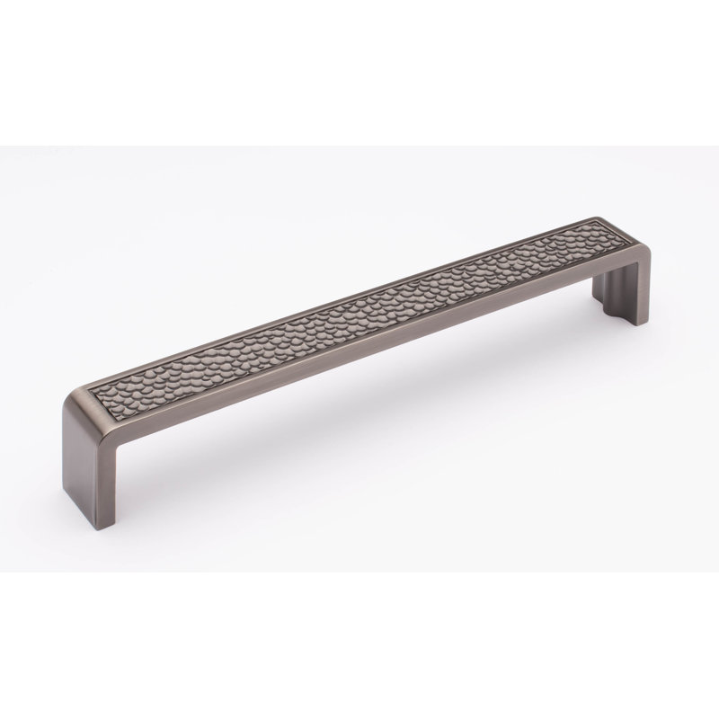 Hammered 8" Center to Center Bar Pull, Gunmetal