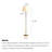 Nordic Minimalist Linen & Solid Brass Floor Lamp