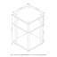 Colleen 52.6cm H x 37.1cm W Etagere Bookcase-23123082
