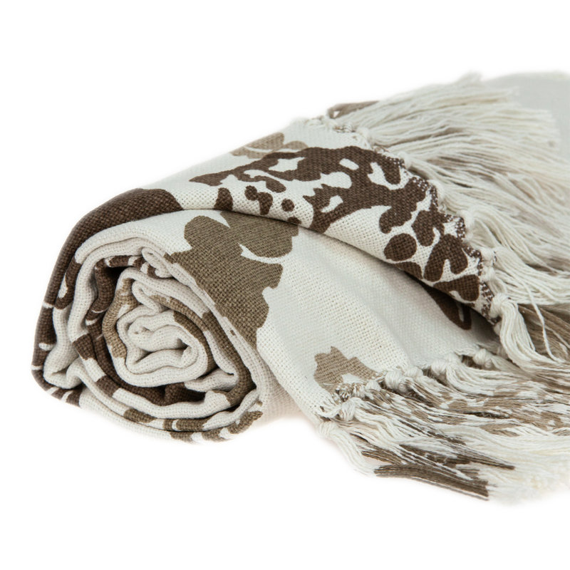 Hand Woven Throw Blanket, Brown