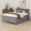 Platform Bed With Storage Headboard, USB, Trundle Bed And 3 Drawers-885554022