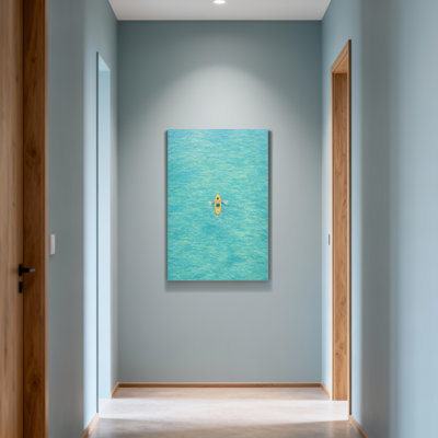 Scenic & Cityscapes Ocean Kayak Floating Serene Water Scene