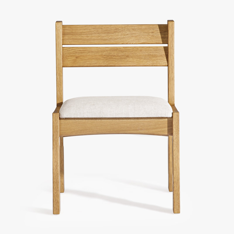 Ensemble de 2 chaises de salle à manger en chêne Mobara