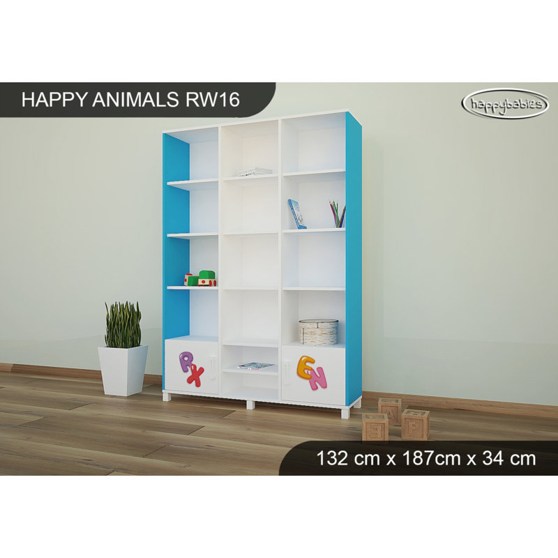 187cm H X 132cm W Kids Bookcase, Blue