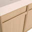 Meuble-lavabo sur pied 36 po avec lavabo en résine et 2 portes d'armoire à fermeture en douceur-111123756