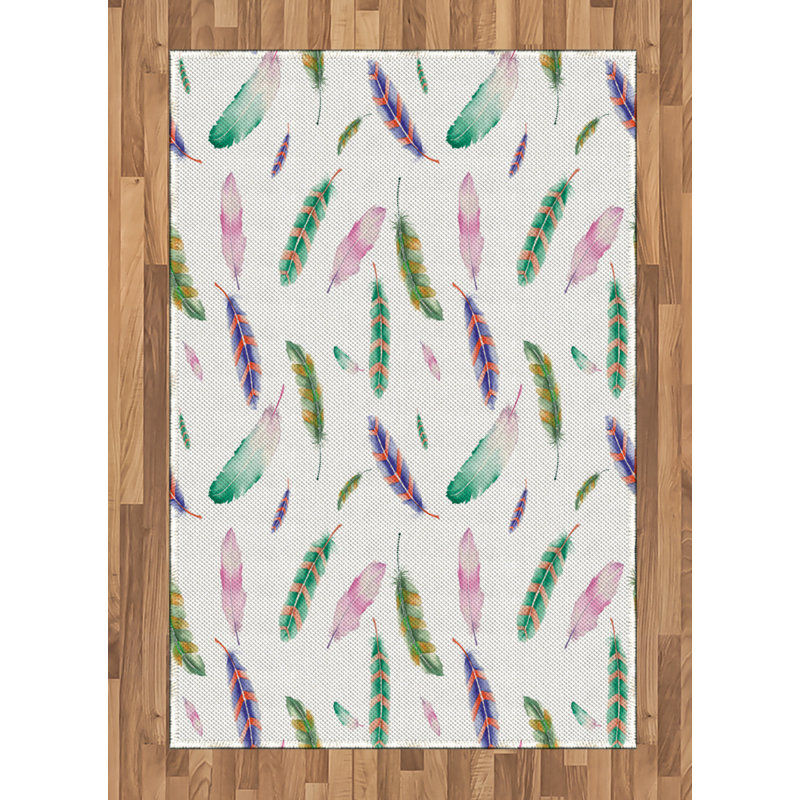Modern High Density Long Fiber Poly Threads Decorative Area Rug Carpet, Rectangle 4' x 5'8"