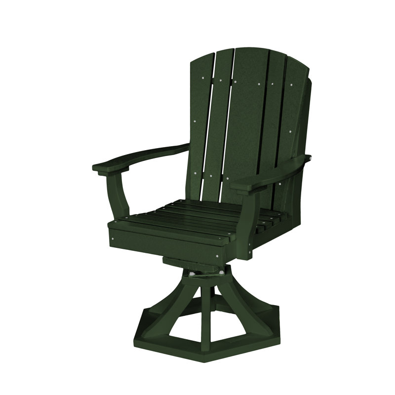  Chaise d'extérieur coulissante en polywood, Vert pelouse