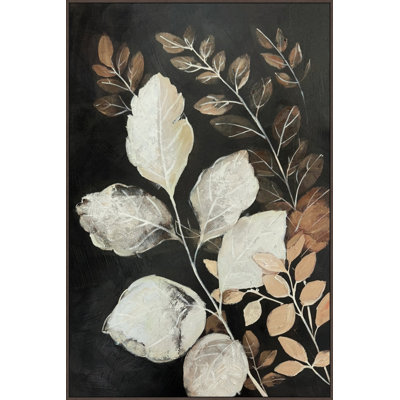 Botanic Noir I, art mural sur toile