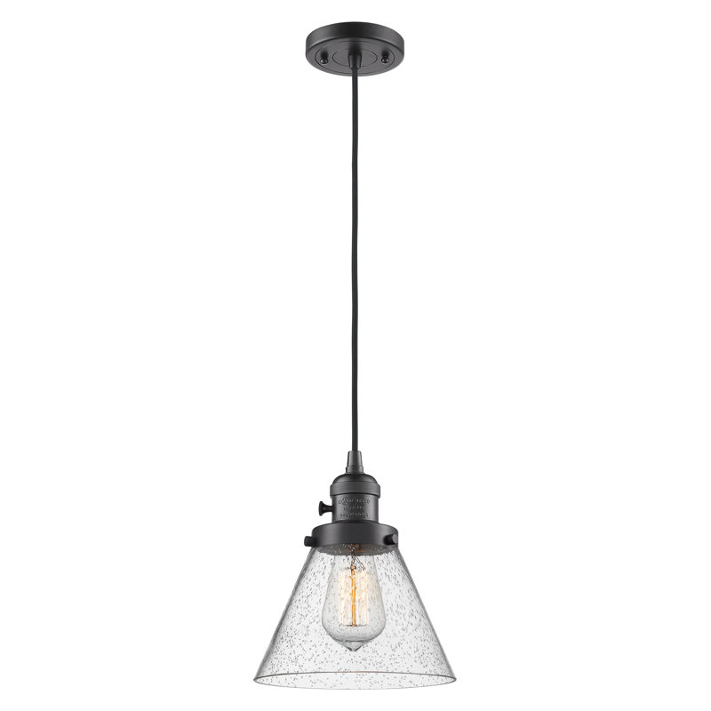 Angjelina 1 - Light Single Pendant, LED, 129.13" H x 7.75" W x 7.75" D, Oil Rubbed Bronze