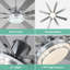 Grand ventilateur de plafond 72 "avec lumières et télécommande, ventilateur de plafond à courant continu réversible 6 vitesses Windmill-2017200186