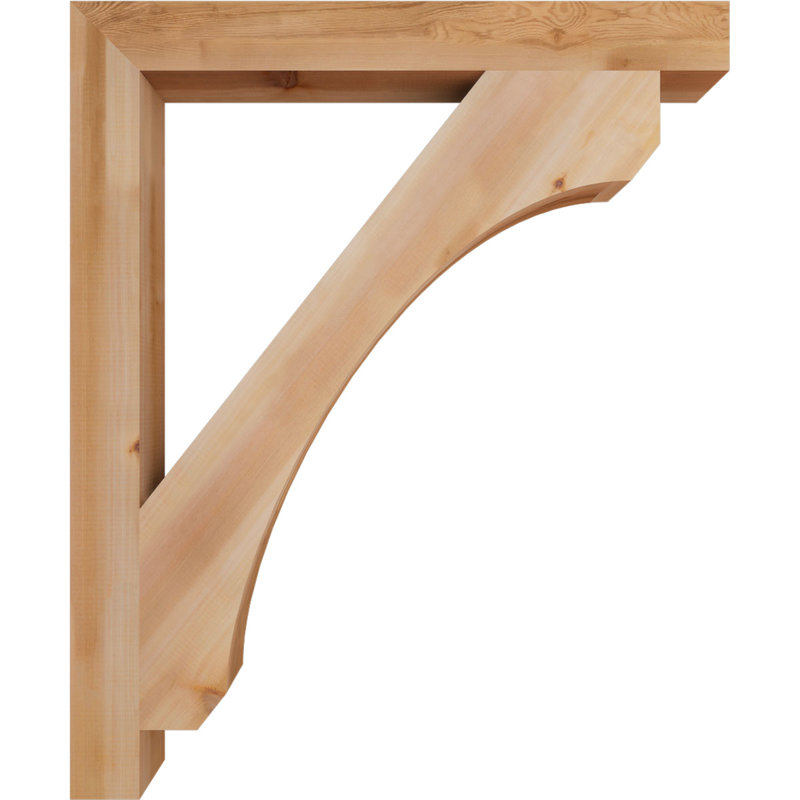 Support en bois rustique Legacy Block, Cèdre rouge, Lisse, H 46 po x l 3,5 po x P 38 po
