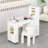 Professional Manicure Table Nail Desk with Dual Display Shelves, Locking Wheels, Wrist Cushion, and Built-in Dust Collector-109743589