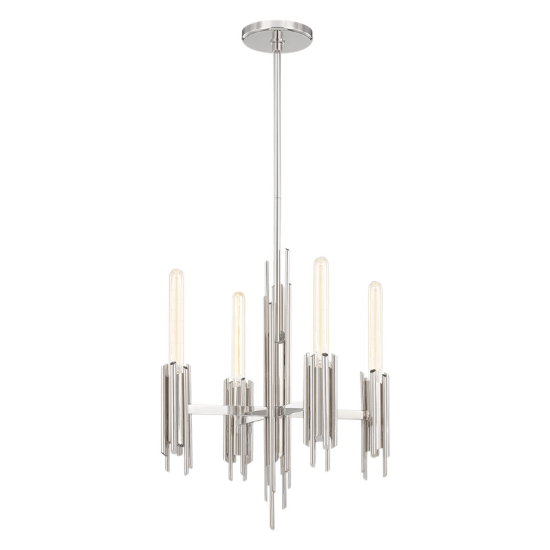 Torres 4 - Light Chandelier, Polished Nickel