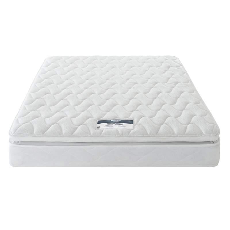 Layezee Open Coil Pillow Top Memory Mattress, Double (4'6)