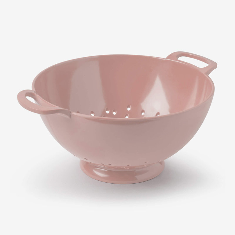 Premium Melamine Colander, Rose Pink, 12.5cm H x  24cm W