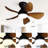 29 Inch Low Profile Flush Mount Ceiling Fan With Light Reversible Motor Remote Control