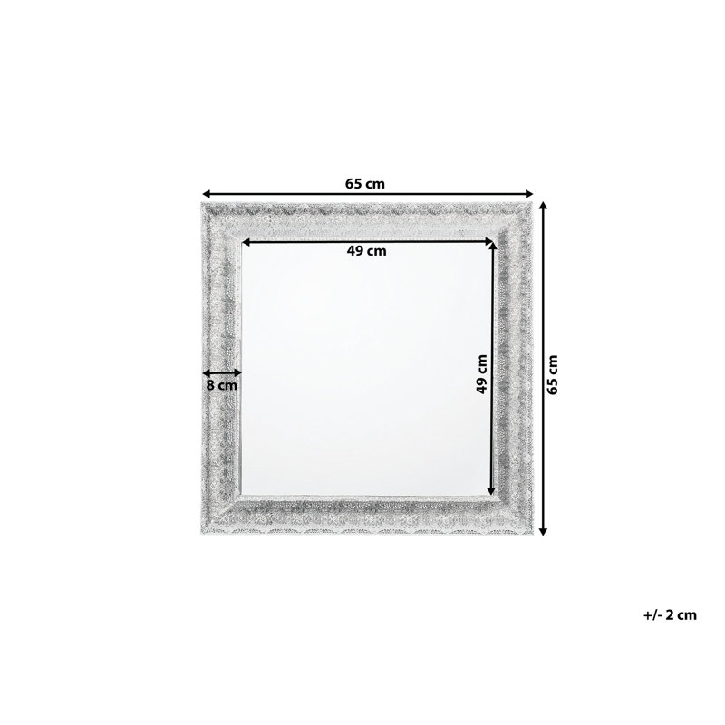 Leidesdorff Metal Flat Wall Mirror