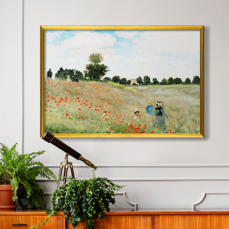 Le champ de coquelicots près d'Argenteuil (Les Coquelicots), 1873 - Claude Monet - Toile encadrée sur mesure