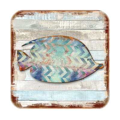 Wood Square 4 Piece Coaster Set