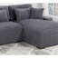 Canapé modulaire moderne en tissu de velours côtelé LAF-5627830