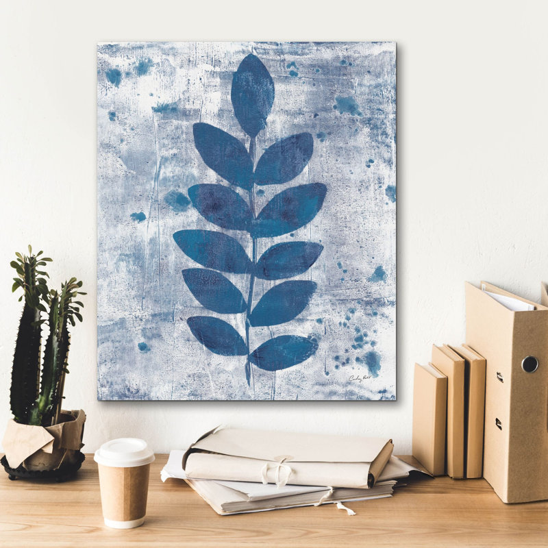 Toile épique «Leaves Of Blue 1» par Courtney Prahl, 20 po x 24 po