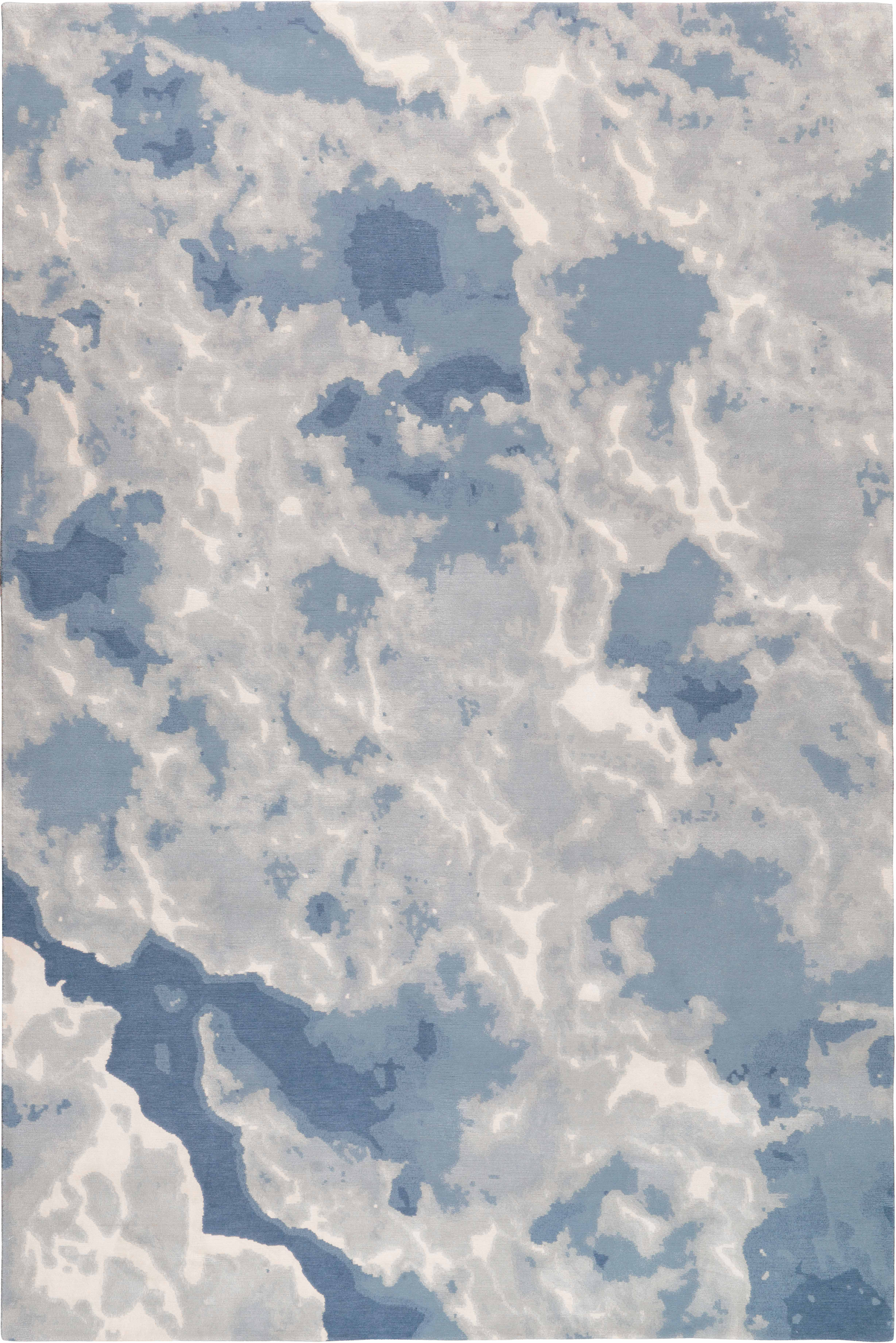 Cumulus Cloud Tibetan Hand-Knotted Wool Area Rug