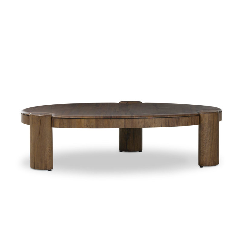 Kamira Oval Coffee Table-Dark Spalted Primavera